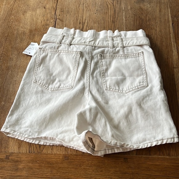 Free People Cindy Utility Paper Bag Button Shorts - Picture 7 of 7